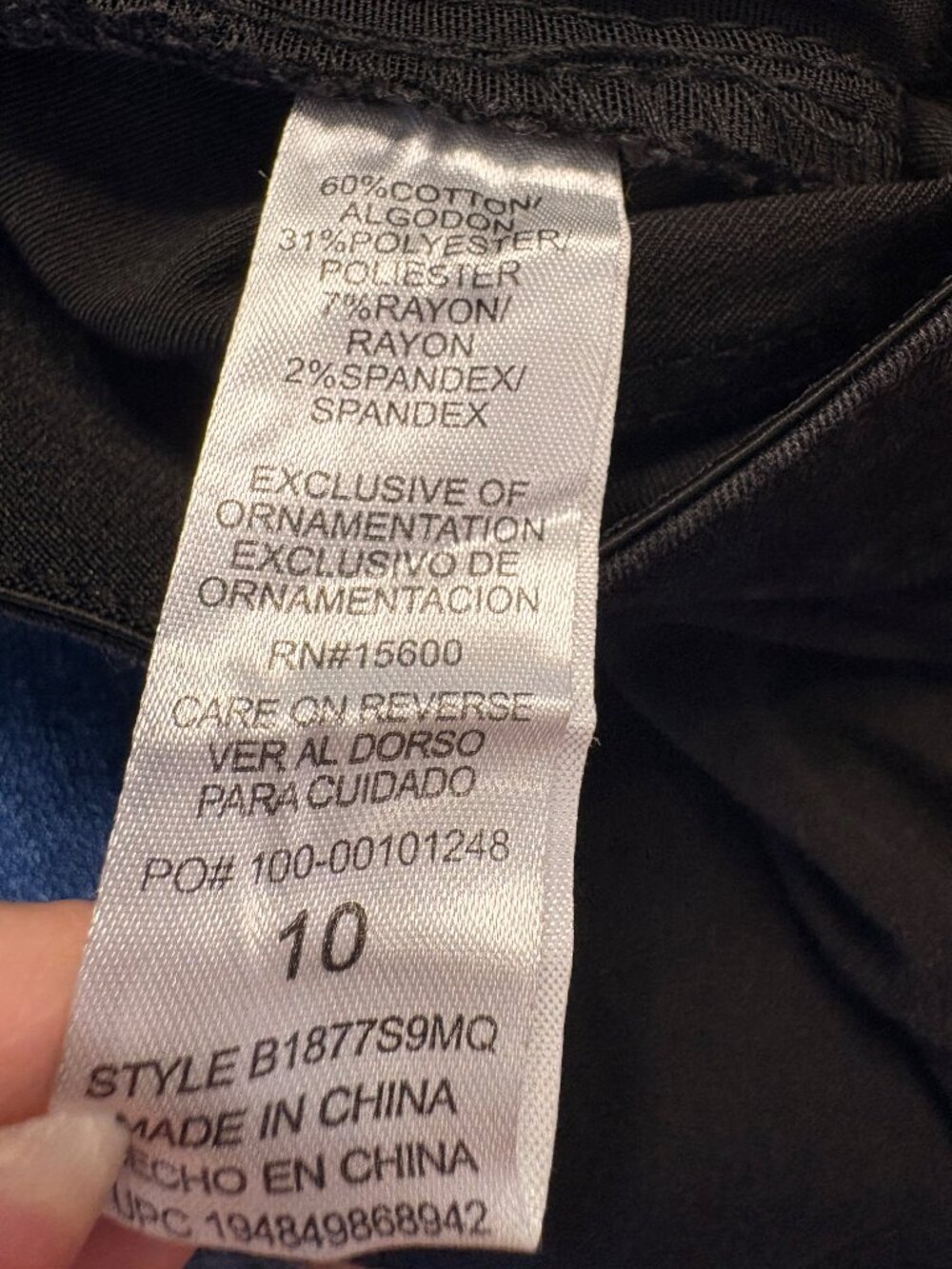 Democracy Ab Solution Black Vintage Skinny Stretch Jeans Size 10 - Picture 5 of 6